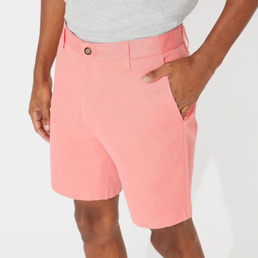 8" BIG & TALL CLASSIC FIT DECK SHORT,Pale Coral,large