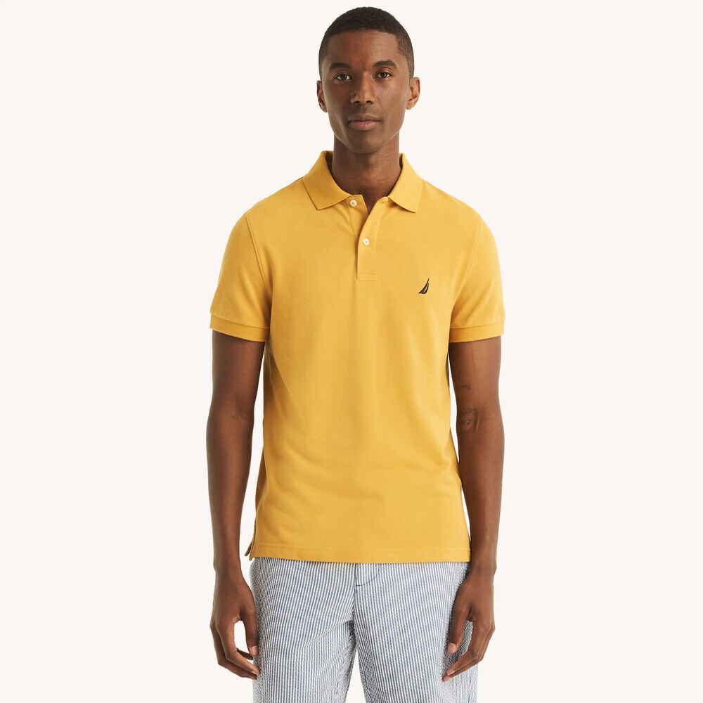 SLIM FIT DECK POLO,Voyage Yellow,large