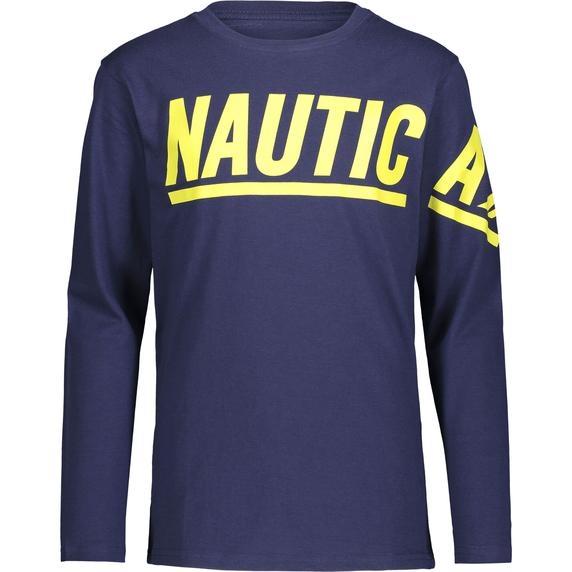 BOYS' LOGO LONG-SLEEVE T-SHIRT (8-20),J Navy,large
