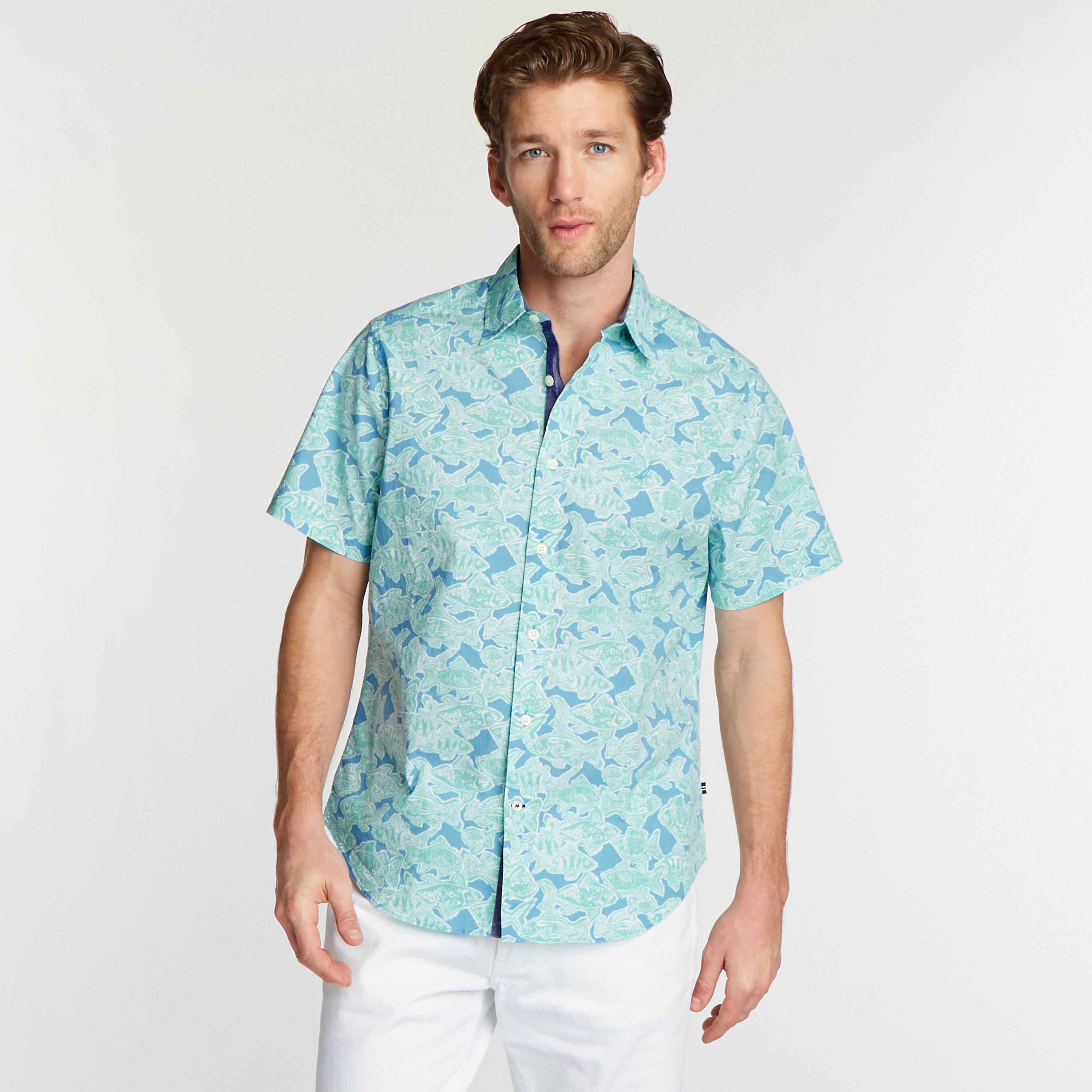 CLASSIC FIT SHORT SLEEVE POPLIN SHIRT 
