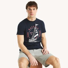 Sailing Graphic T-Shirt,Navy,large