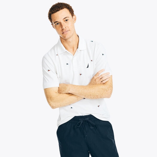 CLASSIC FIT PRINTED DECK POLO