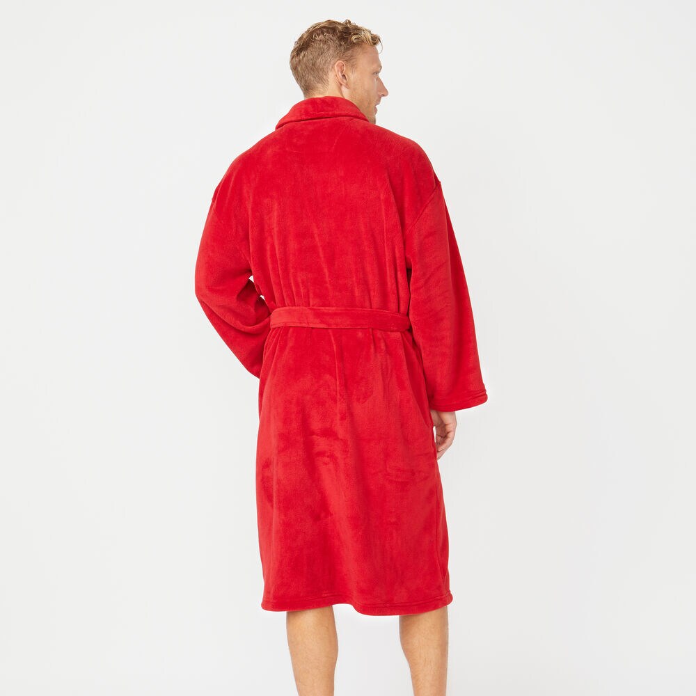 SOLID SHAWL COLLAR ROBE,Nautica Red,large