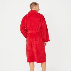 SOLID SHAWL COLLAR ROBE,Nautica Red,large