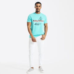 OCEAN SAILING GRAPHIC T-SHIRT,Star Sapphire,large