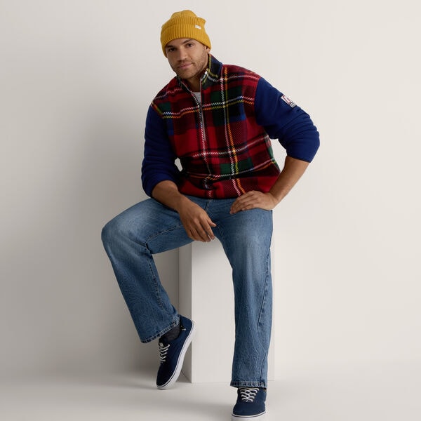 Plaid Fleece Quarter-Zip