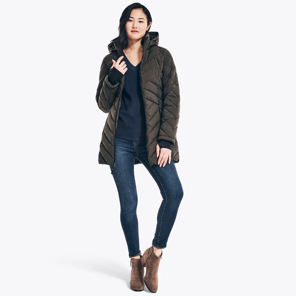 STRETCH HOODED JACKET,Teal Wave,large