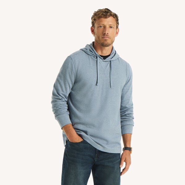 Classic Fit Waffle-Knit Hoodie 