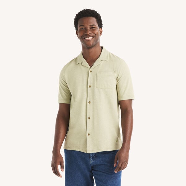 Classic Fit Button-Front Polo
