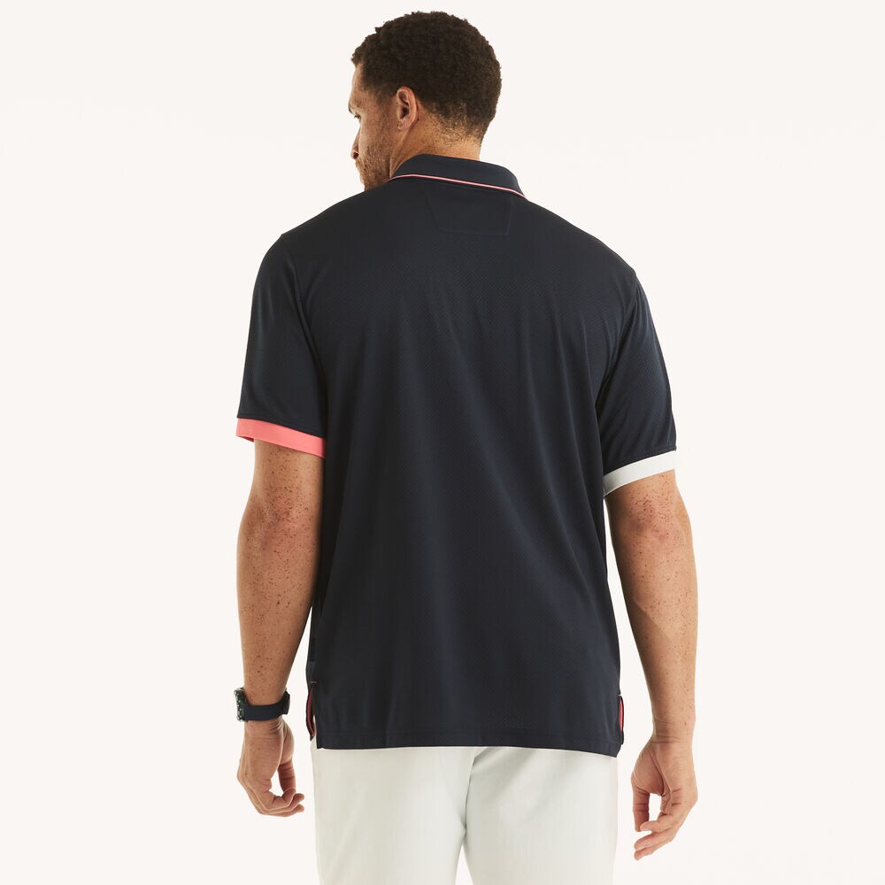 Big & Tall Navtech Classic Fit Colorblock Polo,Stellar Blue Heather,large