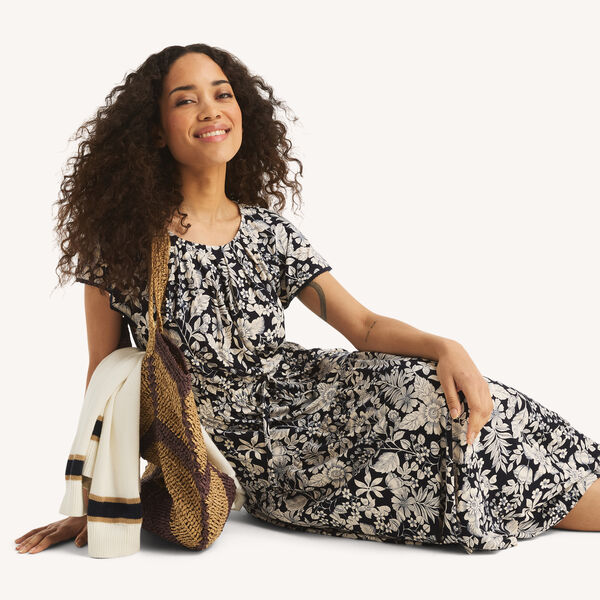 Printed Tiered Dress
