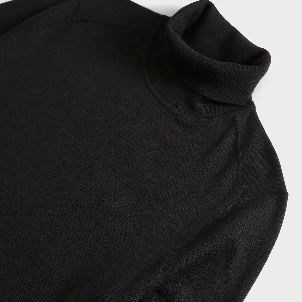 NAVTECH BRAND ICON TURTLENECK SWEATER,True Black,large