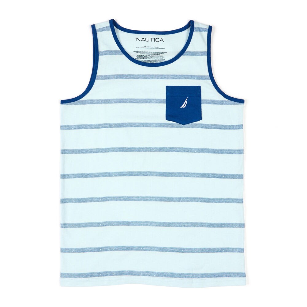 Little Boys' Sierra Striped Tank (4-7),Blue Mirage,large