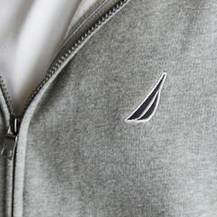 BIG & TALL FULL ZIP HOODIE,Stone Grey Heather,large