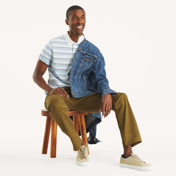 Classic Fit Striped Polo