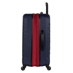 Vernon Bay 20" Hardside Spinner Luggage in Navy/Red,Navy,large