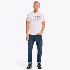 YACHT CLUB GRAPHIC T-SHIRT,Bright White,large