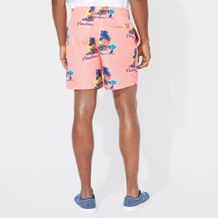 8" ISLAND PRINT QUICK-DRY SWIM,Pale Coral,large