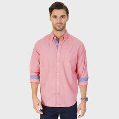 Stretch Poplin Button-Down Classic Fit Shirt,Dreamy Coral,large