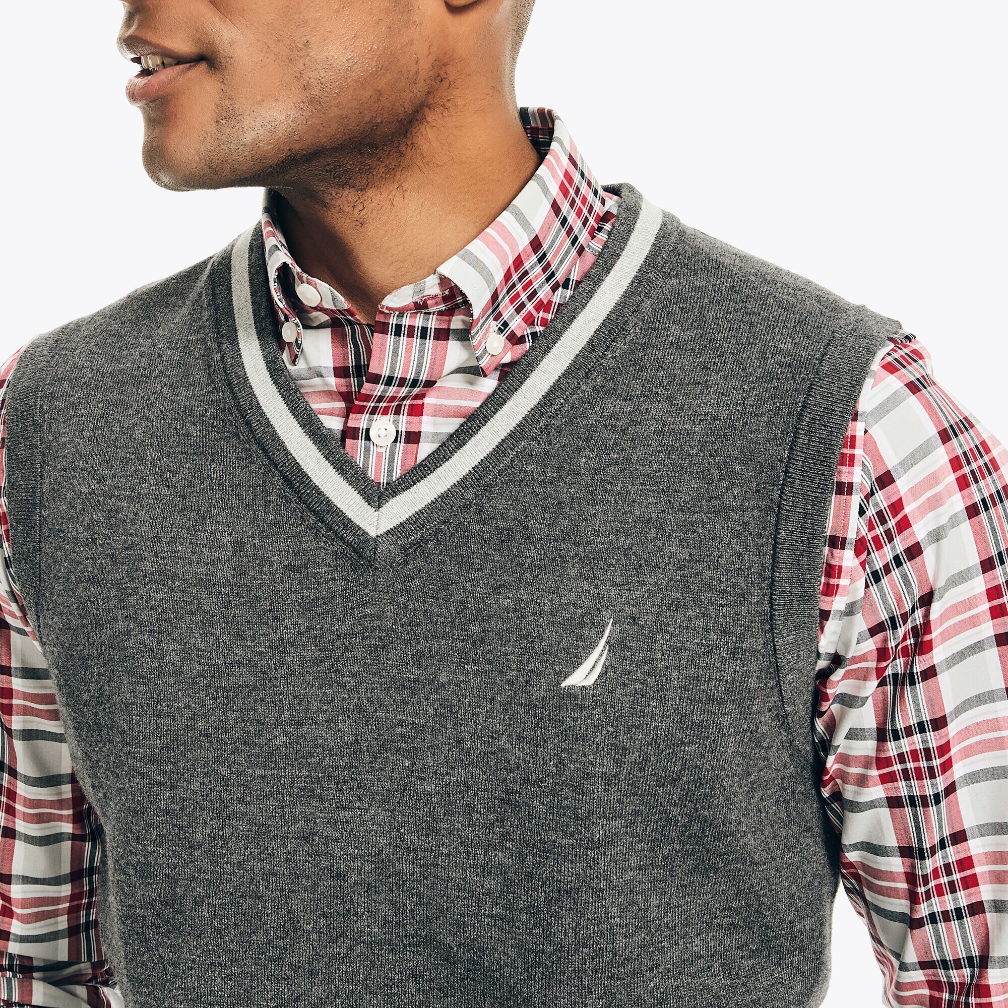 Nautica mens sweater vest clearance