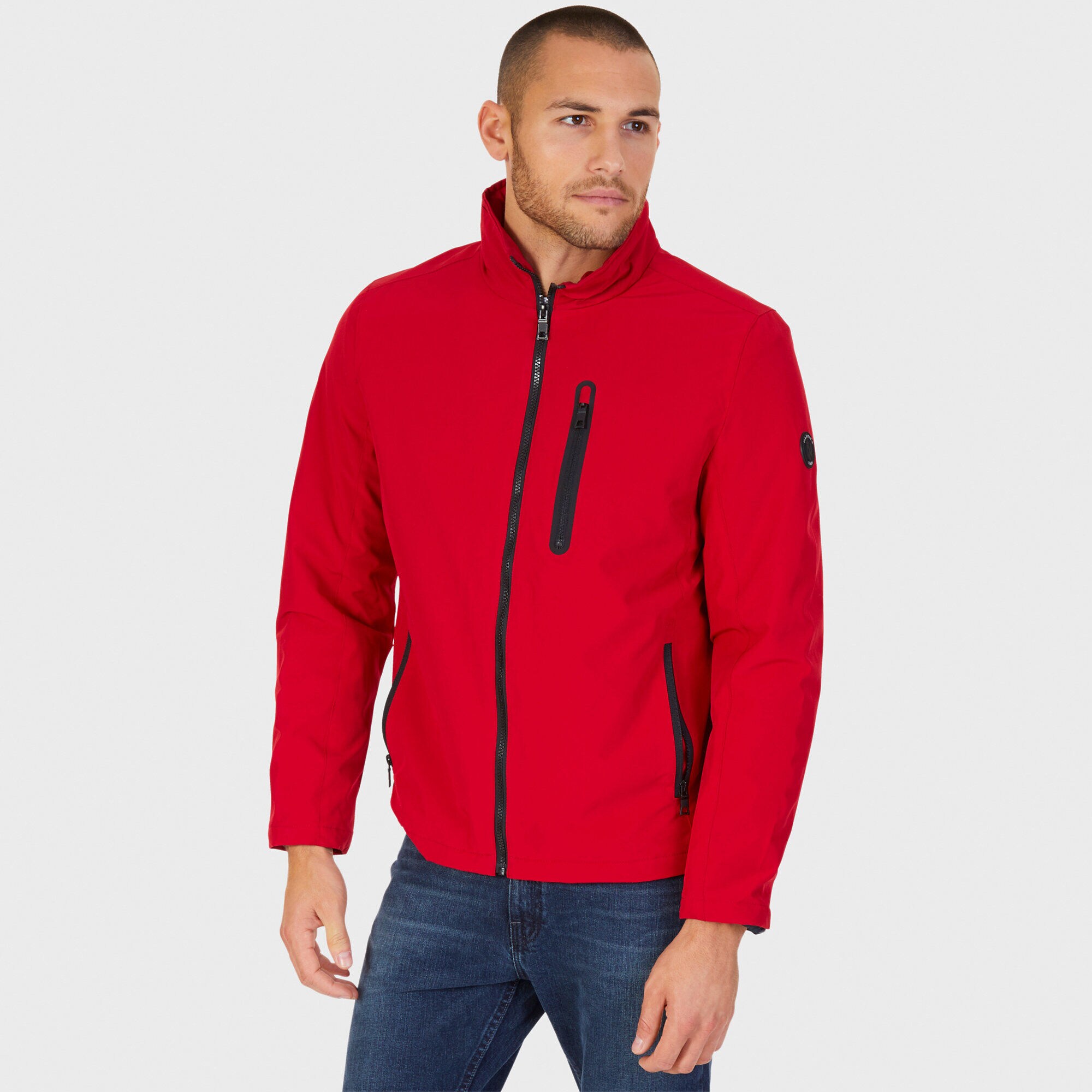 Fleece Lined Jacket,Nautica Red,large