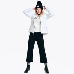 Short Puffer Jacket With Removable Hood,Bright White,large