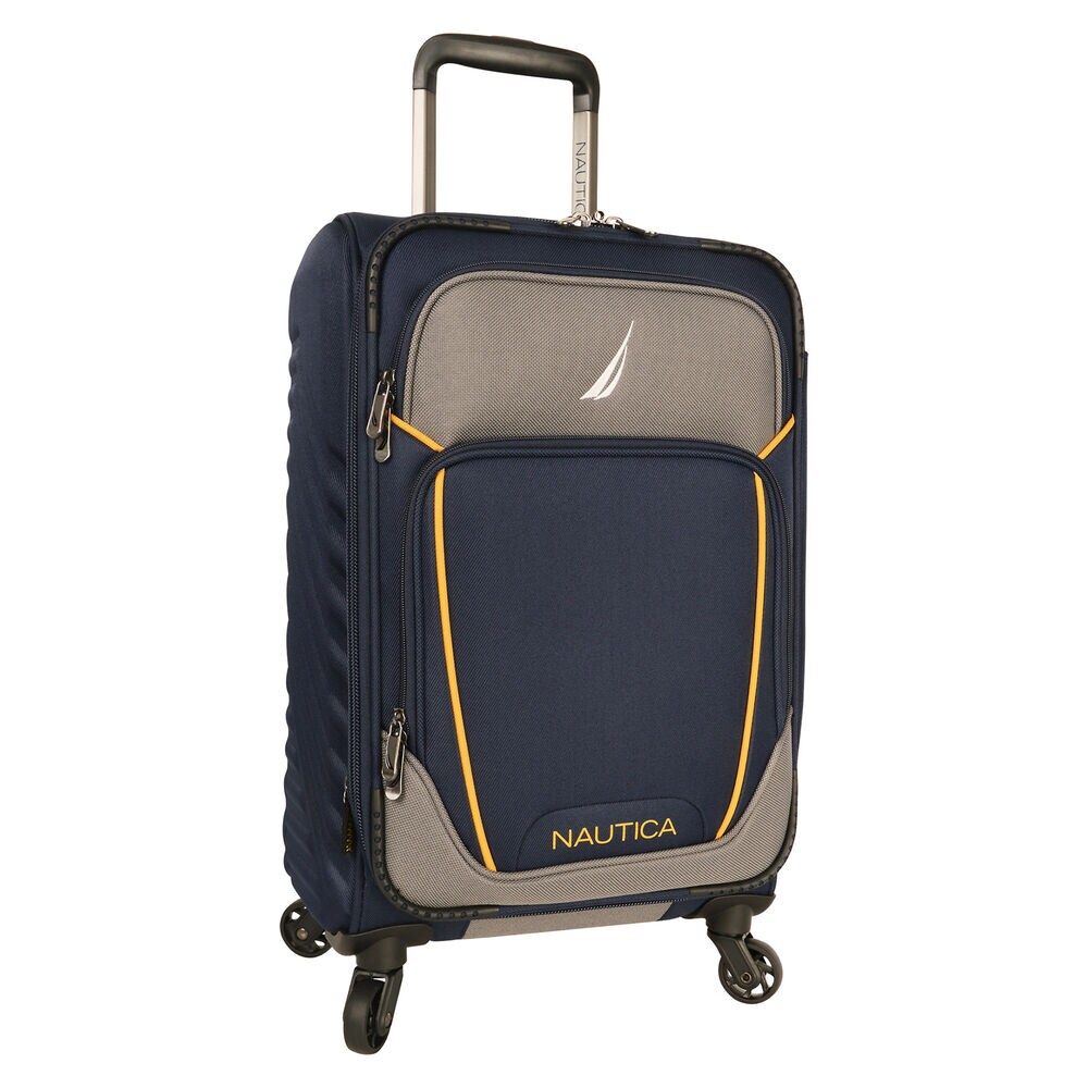 Dockyard 20" Expandable Spinner Luggage,Navy,large