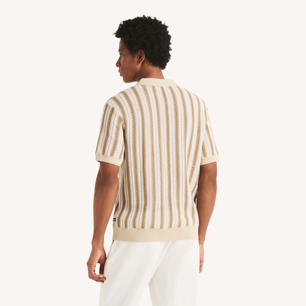 Striped Sweater Polo