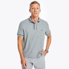 NAVTECH CLASSIC FIT POLO,Stone Grey Heather,large