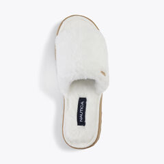 FAUX-FUR SLIDE SANDAL,True Khaki,large