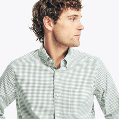 GINGHAM SHIRT,Jade Forest Heather,large