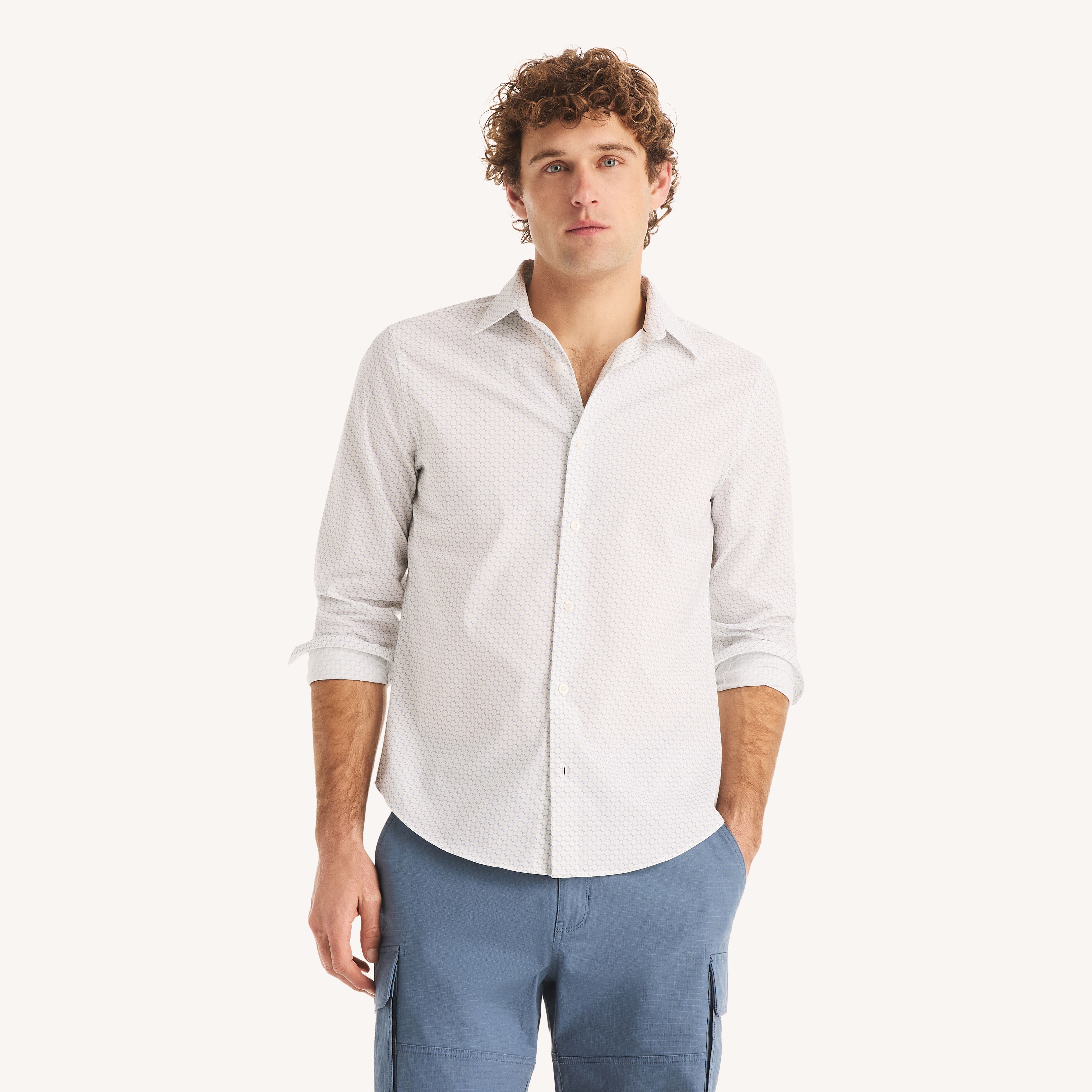 Classic Fit Wrinkle-Resistant Printed Shirt | Nautica