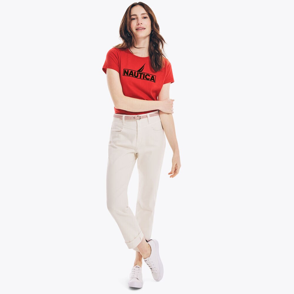 LOGO GRAPHIC T-SHIRT,Tomales Red,large