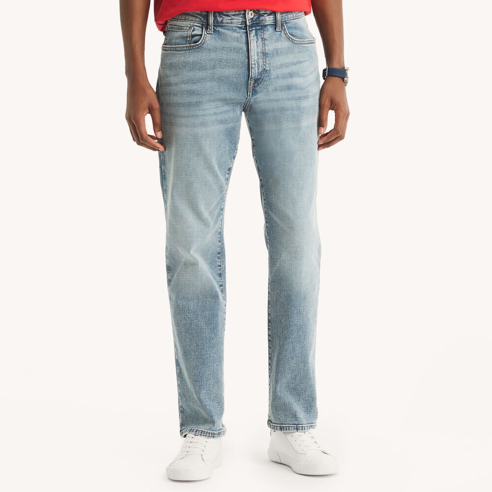 Vintage Straight COOLMAX® EcoMade Stretch Denim,Reef Blue,large