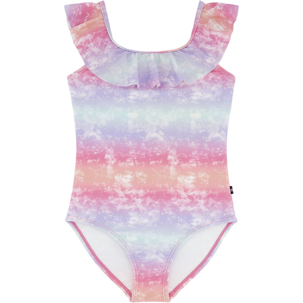 TODDLER GIRLS' OMBRE TIE-DYE ONE-PIECE (2T-4T),Firey Red,large