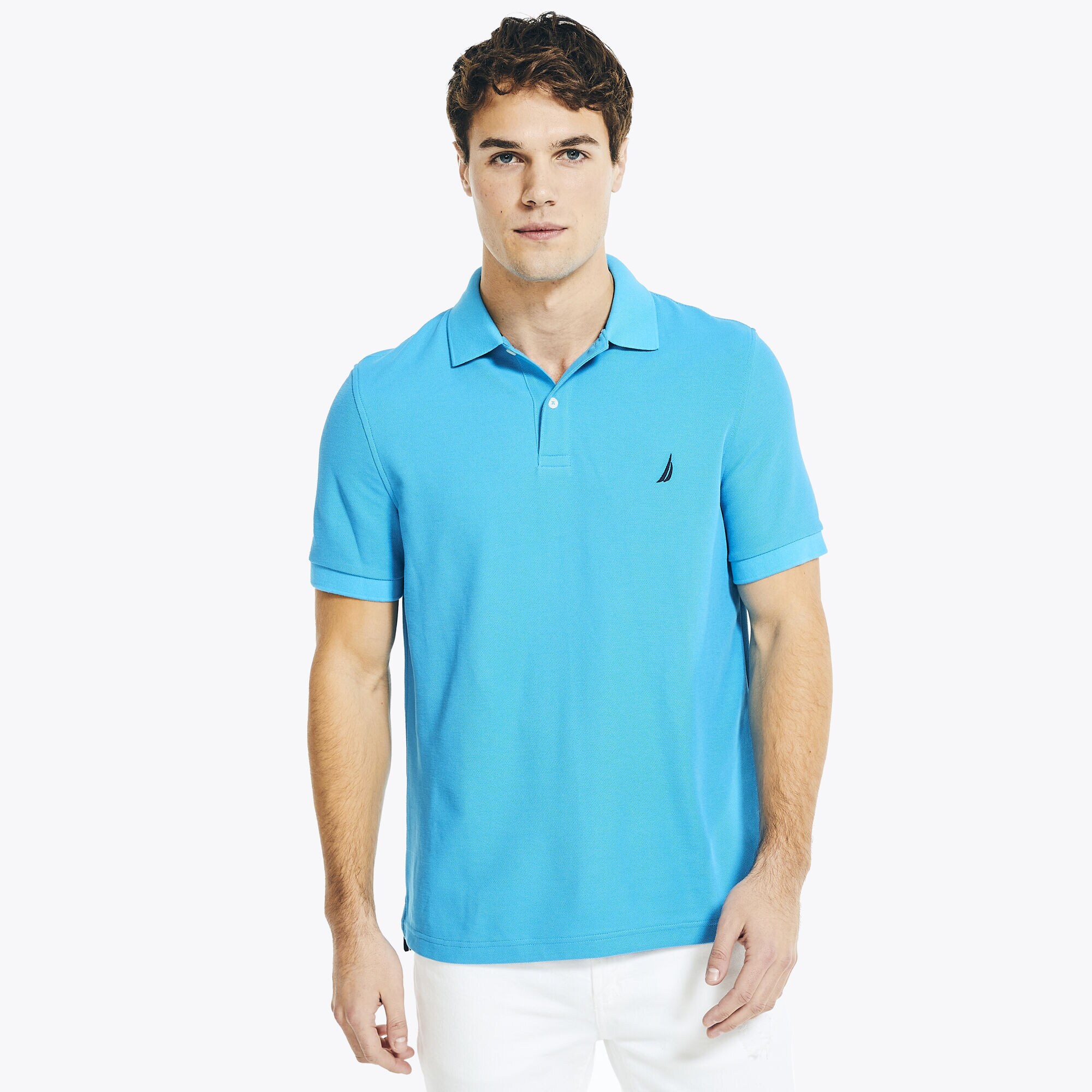 CLASSIC FIT DECK POLO,Hawaiian Ocean,large