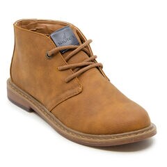 BOY'S NUBUCK CHUKKA BOOT,Dark Brown Heather,large