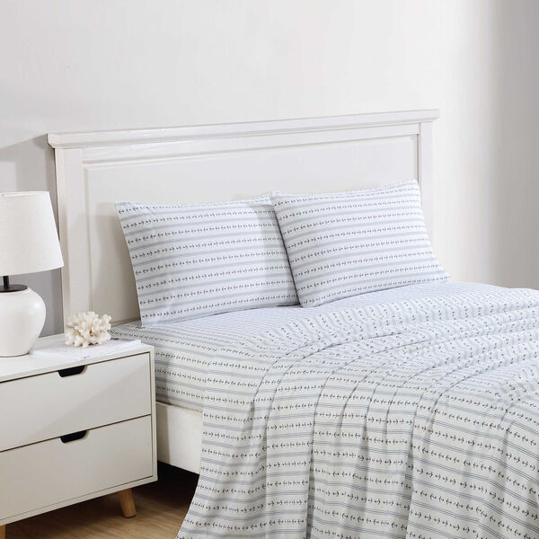 Anchor Lines Blue Full Sheet Set