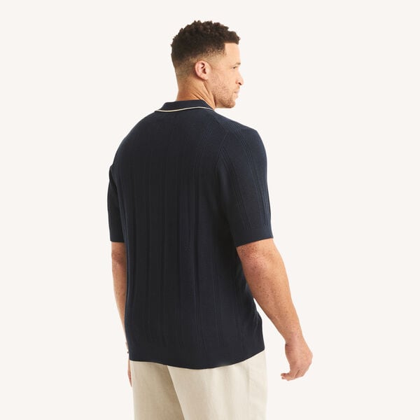 Big & Tall Buttoned Sweater Polo
