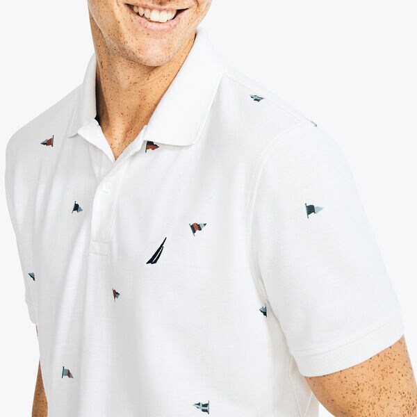 CLASSIC FIT PRINTED DECK POLO