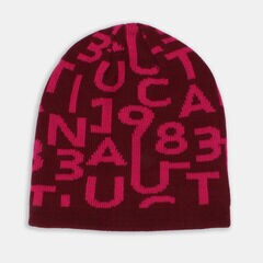 KIDS' LOGO KNIT BEANIE,Zinfandel,large