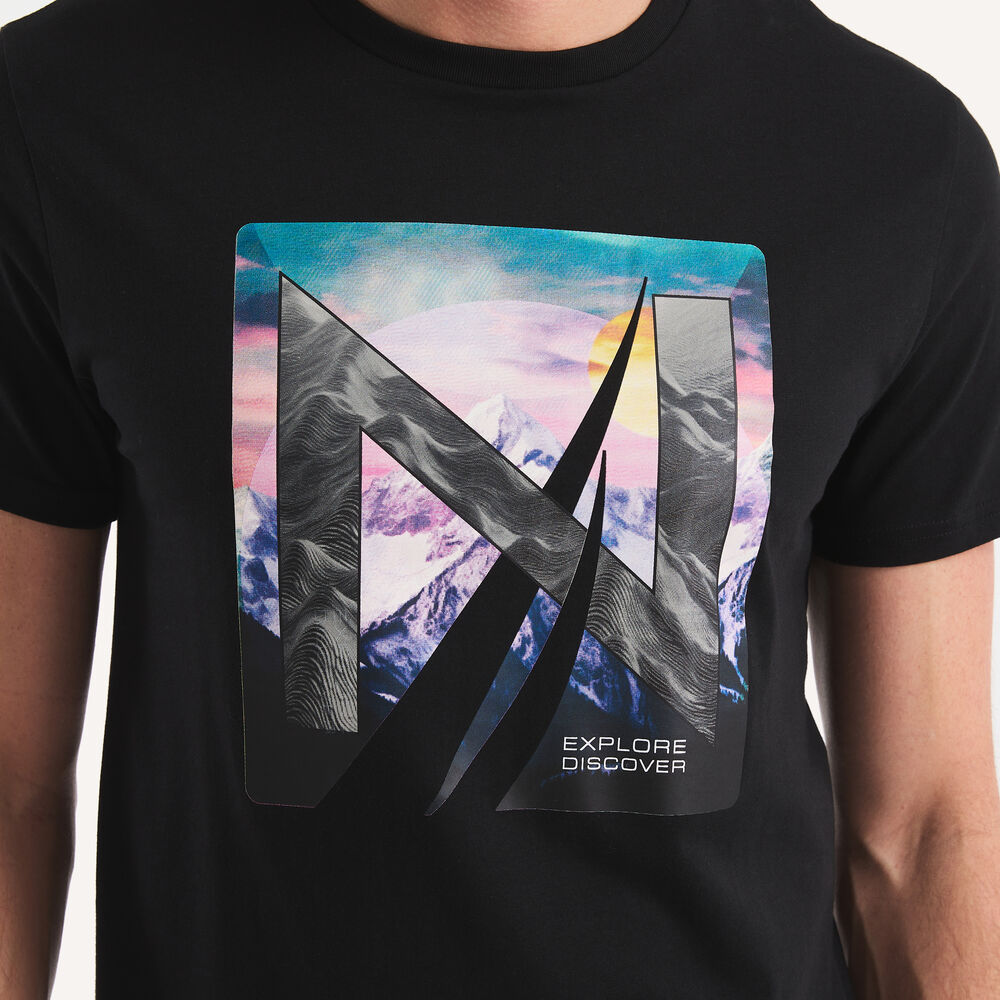 Explore Discover Graphic T-Shirt,True Black,large