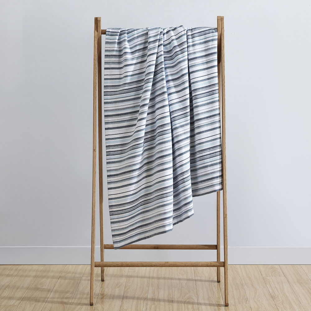 Pembrook Blue Full/Queen Blanket,Navy Dusk,large