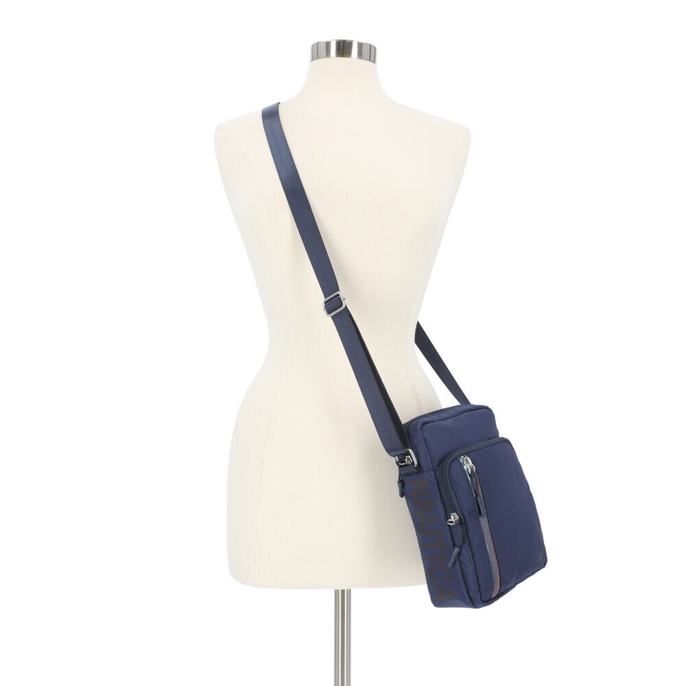 NYLON CROSSBODY BAG,Workshirt Blue,large