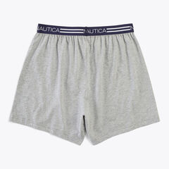 SOLID KNIT BOXERS, 3-PACK,Deep Ocean Blue Wash,large