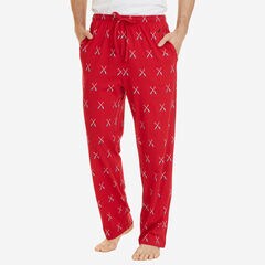 Crossed Oars Print Pajama Pant,Glory Red,large