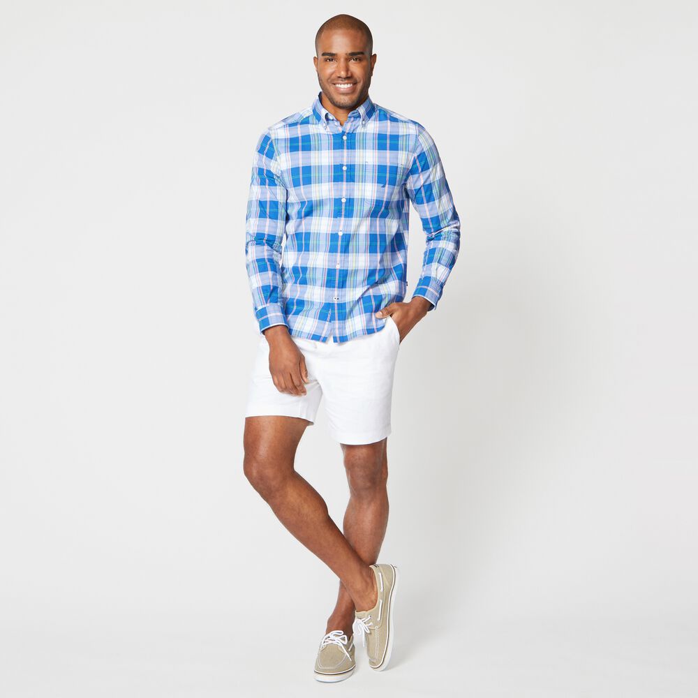 PLAID SHIRT,Windsurf Blue,large
