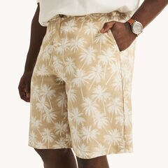 Big & Tall 9.5" Printed Cabana Short,Woodsage,large