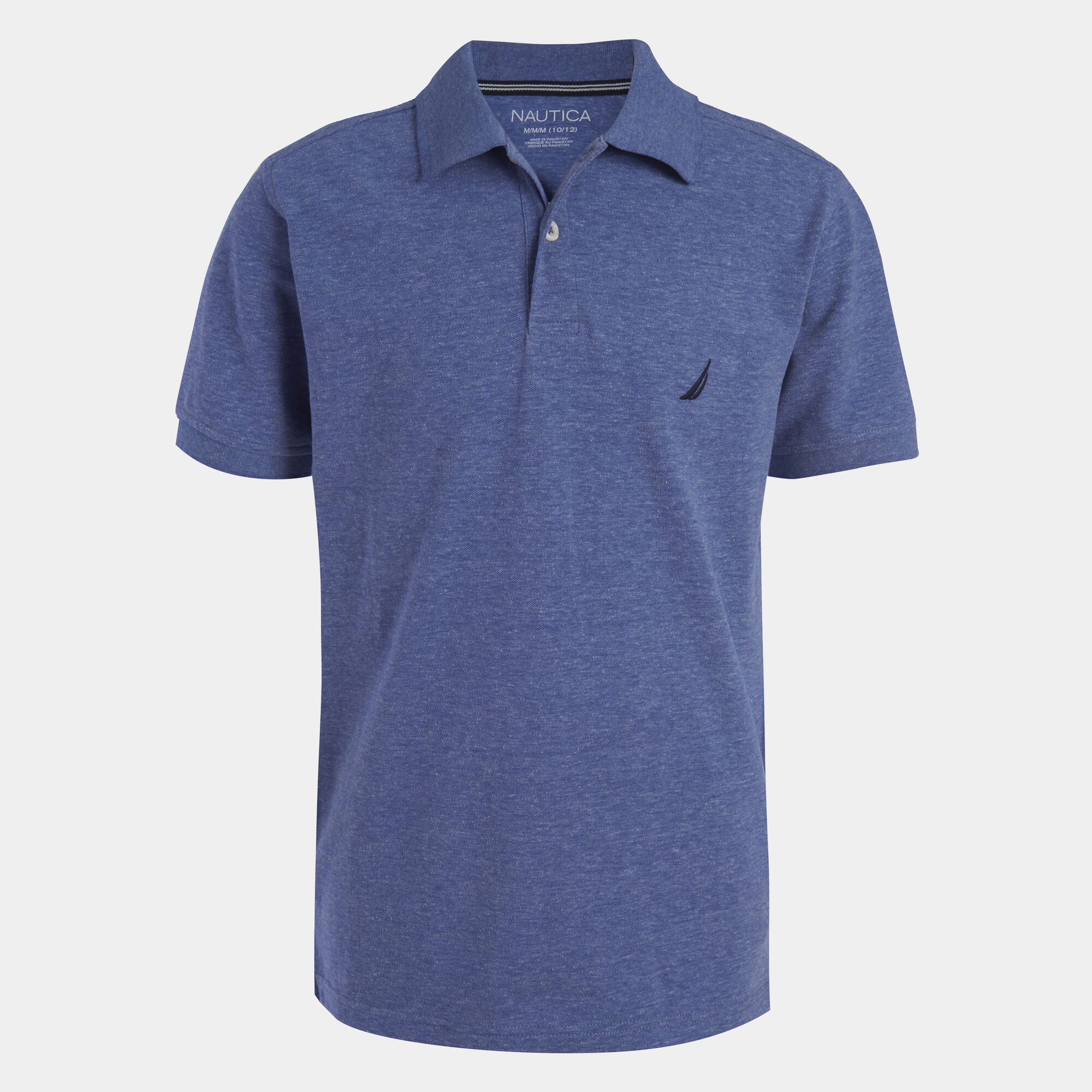 LITTLE BOYS' ANCHOR HEATHERED POLO (4-7),Windsurf Blue,large