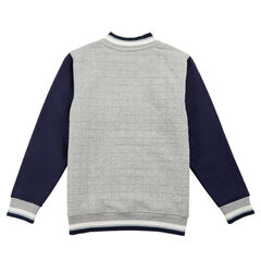 Toddler Boys' Varsity Bomber Jacket (2T-3T),Grey Heather,large